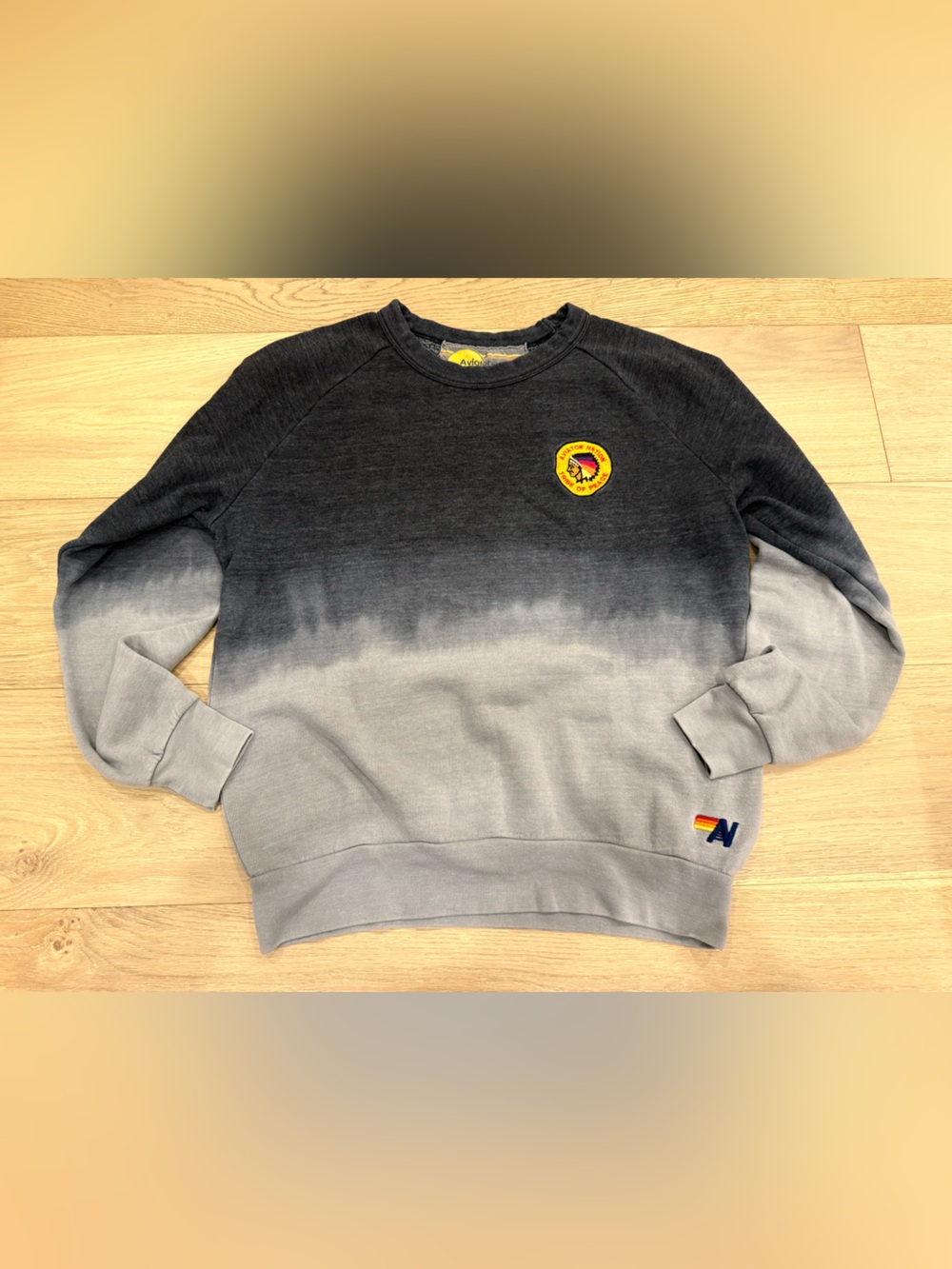 Aviator Nation Tribe of Peace Ombré Sweater small